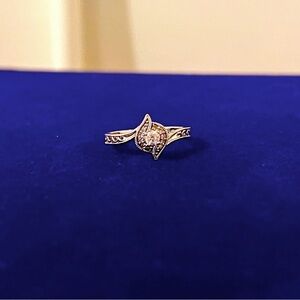 Diamond Promise Ring est. 1/10 ct tw Round-cut Sterling Silver - Kay Jewelers